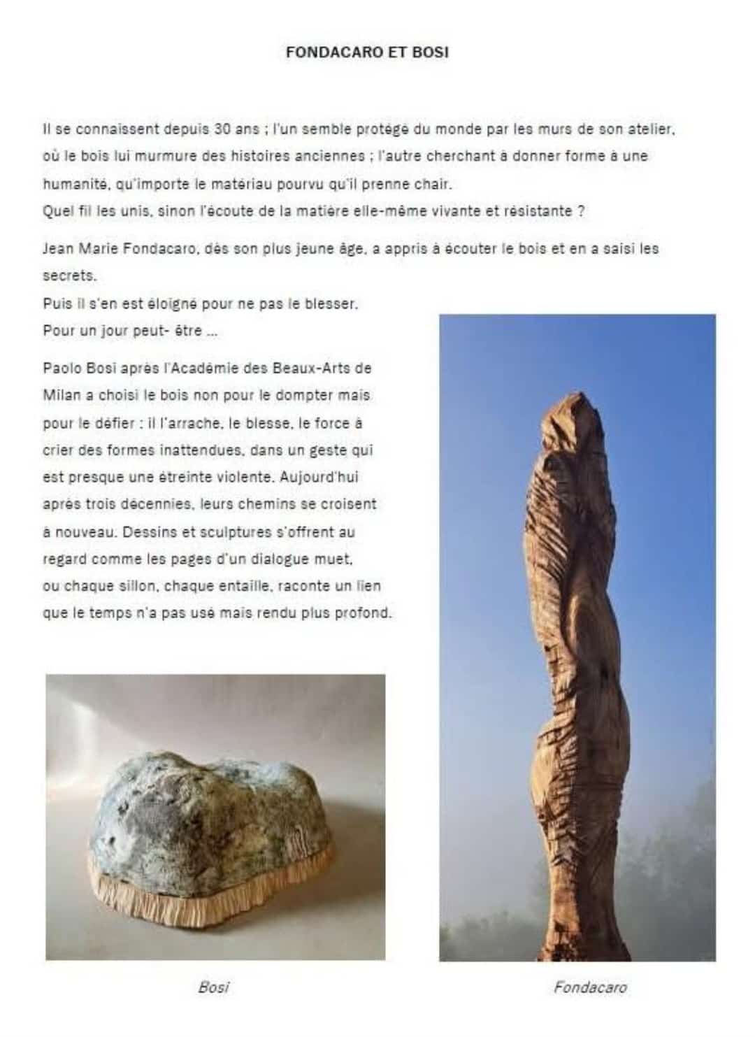 Bosi — Céramique et bois